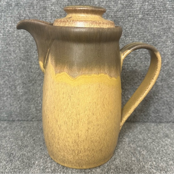 Vintage Dining Vintage Denby England Large Pottery Coffee Pot